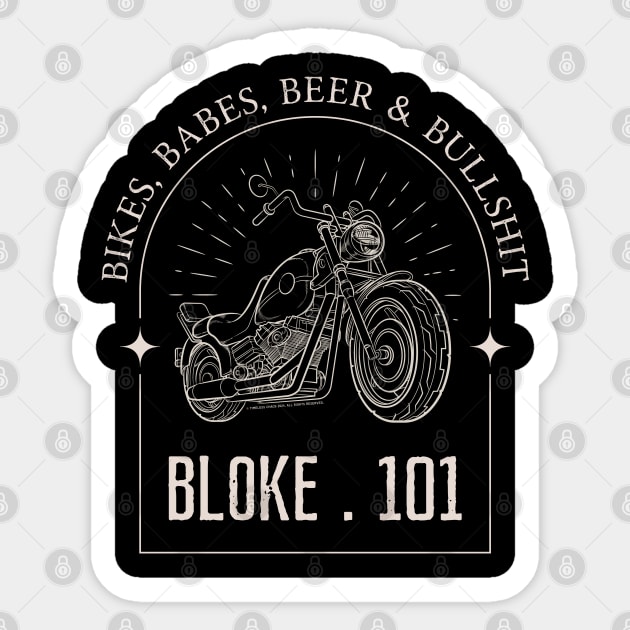 Bloke 101 Sticker by Timeless Chaos